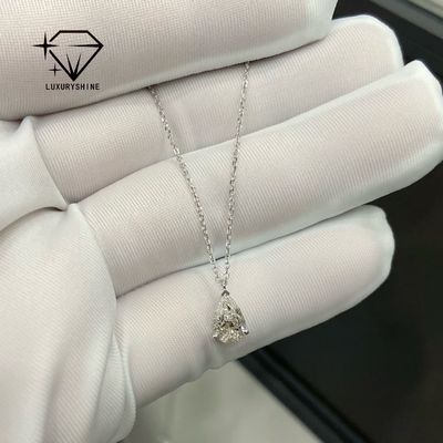 Luxury Diamond Necklace with VS2 Clarity Diamond and 18k/Rose Gold Plated Customized High Jewelry Pendant