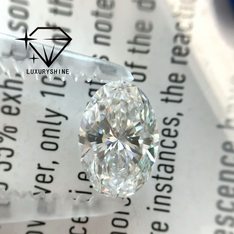 คุณภาพ LuxuryShine 0.1-10CT VS2 หินเพชรที่เพาะขึ้นมาในห้องปฏิบัติการ D-F สีขาวโอวาลตัดดีมาก ด้วยใบรับรอง IGI หินตัด 3EX Wholesale โรงงาน