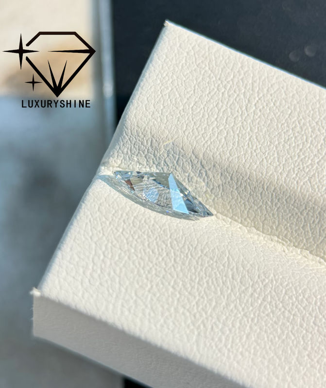 คุณภาพ LuxuryShine VVS2 รูปทรง Marquise ขนาด 0.3-15 กะรัต เพชรแล็บ D-F Color 3EX Cut พร้อมใบรับรอง IGI เพชรแท้ โรงงาน