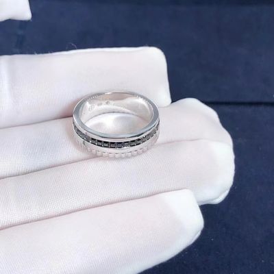 คุณภาพ เครื่องประดับทองสุดหรู Quatre Black Edition Ring ทองคำ 18k และเพชรแท้ โรงงาน
