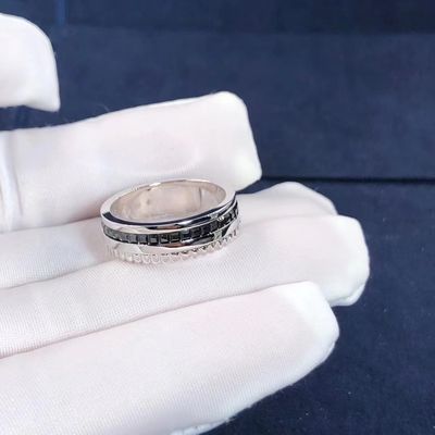 คุณภาพ เครื่องประดับทองสุดหรู Quatre Black Edition Ring ทองคำ 18k และเพชรแท้ โรงงาน