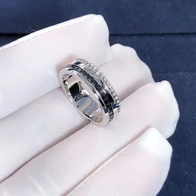 คุณภาพ เครื่องประดับทองสุดหรู Quatre Black Edition Ring ทองคำ 18k และเพชรแท้ โรงงาน
