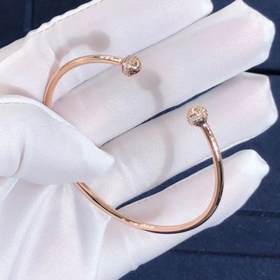 คุณภาพ 18K Gold Piaget Possession Open Bangle Bracelet รองรับการสั่งซื้อตัวอย่าง OEM โรงงาน