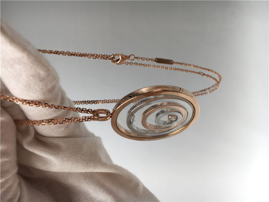 คุณภาพ จี้ทองคำ 18k ทรงกลม SI H Quality Chopard Happy Spirit Pendant โรงงาน