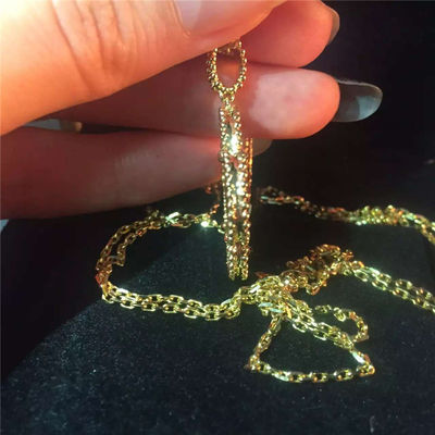 คุณภาพ 1 Motif Tiger'S Eye สร้อยคอทองคำ 18K VCARO49L00 สีเหลืองพร้อมรูปทรงดอกไม้ โรงงาน
