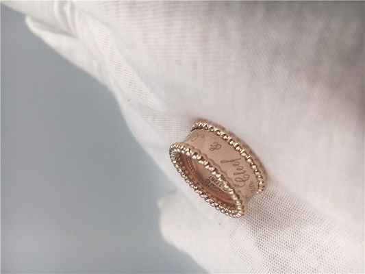 คุณภาพ แหวนทองคำขาว PerléE Signature Ring VCARO3Y600 Round Shape โรงงาน