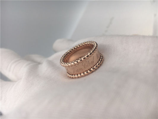 คุณภาพ แหวนทองคำขาว PerléE Signature Ring VCARO3Y600 Round Shape โรงงาน