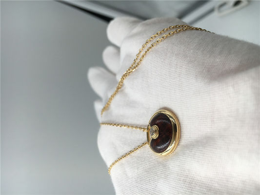 คุณภาพ สร้อยคอจี้เครื่องประดับทองคำ 18K Rose Gold 0.09 กะรัต โรงงาน