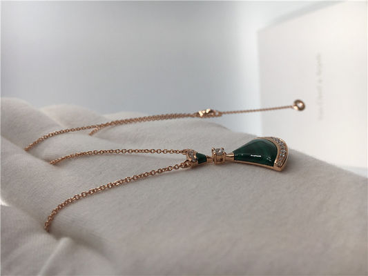 คุณภาพ เครื่องประดับหรูหราหรูหราสร้อยคอ Divas Dream สร้อยคอ CL857473 พร้อม Malachite / Diamonds Diamond โรงงาน