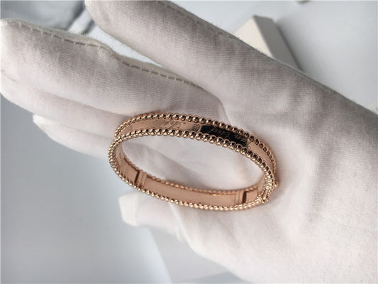 คุณภาพ สร้อยข้อมือทอง 18K แฮนด์เมดสุดหรูไม่มีเพชร / พลอยพร้อมใบรับรองเครื่องประดับ โรงงาน