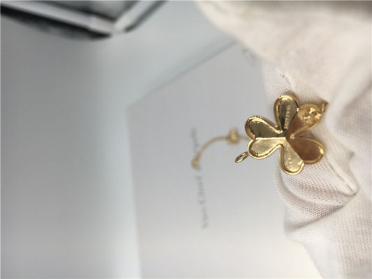 คุณภาพ สร้อยคอทองคำ 18k พร้อมเพชรกลม สร้อยคอ Van Cleef Frivole 9 ดอก โรงงาน