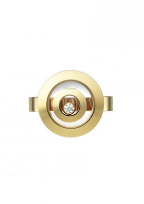 คุณภาพ แหวนทอง 18K Chopard Happy Spirit , Heart Shape Natural 0.1 กะรัต Diamond Ring โรงงาน