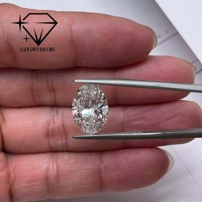 คุณภาพ LuxuryShine 0.1-10CT VVS2 หินเพชรที่เพาะขึ้นมาในห้องปฏิบัติการ D-F สีขาวโอวาลตัดดีเยี่ยม ด้วยใบรับรอง IGI 3EX หินตัดโดย LuxuryShine โรงงาน