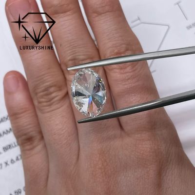 คุณภาพ LuxuryShine 0.1-10CT VVS2 หินเพชรที่เพาะขึ้นมาในห้องปฏิบัติการ D-F สีขาวโอวาลตัดดีเยี่ยม ด้วยใบรับรอง IGI 3EX หินตัดโดย LuxuryShine โรงงาน