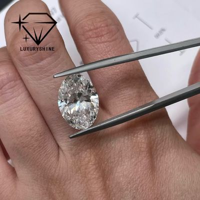 คุณภาพ LuxuryShine 0.1-10CT VVS2 หินเพชรที่เพาะขึ้นมาในห้องปฏิบัติการ D-F สีขาวโอวาลตัดดีเยี่ยม ด้วยใบรับรอง IGI 3EX หินตัดโดย LuxuryShine โรงงาน