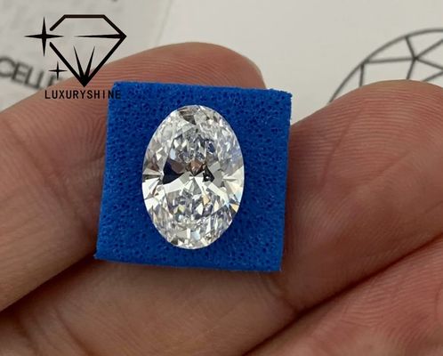 คุณภาพ LuxuryShine Excellent Cut Lab Diamond D-F สีขาวโอวาล 0.1-10CT VS1 พร้อมประกาศนียบัตร IGI หินตัด 3EX โรงงาน