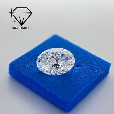 คุณภาพ LuxuryShine Excellent Cut Lab Diamond D-F สีขาวโอวาล 0.1-10CT VS1 พร้อมประกาศนียบัตร IGI หินตัด 3EX โรงงาน