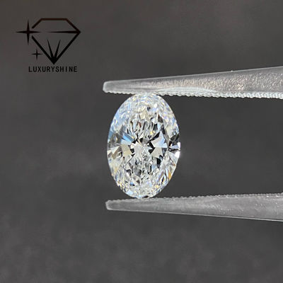 คุณภาพ LuxuryShine Excellent Cut Lab Diamond D-F สีขาวโอวาล 0.1-10CT VS1 พร้อมประกาศนียบัตร IGI หินตัด 3EX โรงงาน