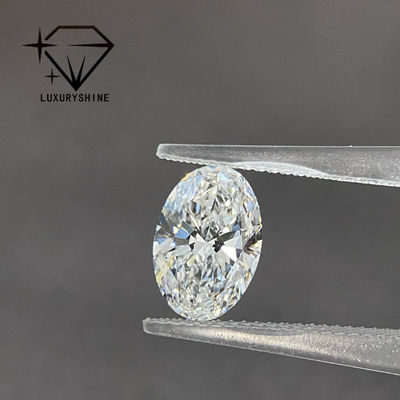 คุณภาพ LuxuryShine Excellent Cut Lab Diamond D-F สีขาวโอวาล 0.1-10CT VS1 พร้อมประกาศนียบัตร IGI หินตัด 3EX โรงงาน