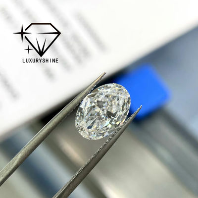 คุณภาพ LuxuryShine 0.1-10CT VS2 หินเพชรที่เพาะขึ้นมาในห้องปฏิบัติการ D-F สีขาวโอวาลตัดดีมาก ด้วยใบรับรอง IGI หินตัด 3EX Wholesale โรงงาน