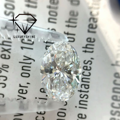 คุณภาพ LuxuryShine 0.1-10CT VS2 หินเพชรที่เพาะขึ้นมาในห้องปฏิบัติการ D-F สีขาวโอวาลตัดดีมาก ด้วยใบรับรอง IGI หินตัด 3EX Wholesale โรงงาน
