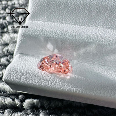 คุณภาพ LuxuryShine สีชมพูแฟนซี / ชมพูเข้มแฟนซี / ชมพูสดใสแฟนซี เพชรแล็บรูปหัวใจ VVS-VS1 เพชรแท้ & เครื่องประดับงานแต่งงาน & เครื่องประดับสั่งทำ โรงงาน