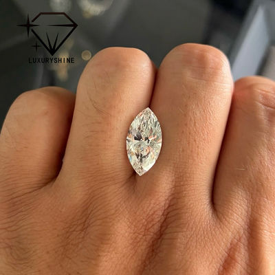 คุณภาพ LuxuryShine VVS2 รูปทรง Marquise ขนาด 0.3-15 กะรัต เพชรแล็บ D-F Color 3EX Cut พร้อมใบรับรอง IGI เพชรแท้ โรงงาน