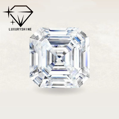 คุณภาพ LuxuryShine VVS-VS Asscher Shape Lab เพชรเติบโต 0.1-10CT D-F สีเพชรสีขาว พร้อมประกาศนียบัตร IGI หินตัด 3EX โรงงาน