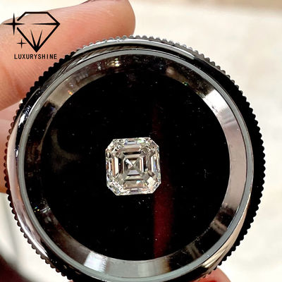 คุณภาพ LuxuryShine VVS-VS Asscher Shape Lab เพชรเติบโต 0.1-10CT D-F สีเพชรสีขาว พร้อมประกาศนียบัตร IGI หินตัด 3EX โรงงาน