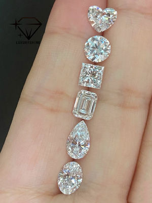 คุณภาพ LuxuryShine VVS-VS Asscher Shape Lab เพชรเติบโต 0.1-10CT D-F สีเพชรสีขาว พร้อมประกาศนียบัตร IGI หินตัด 3EX โรงงาน