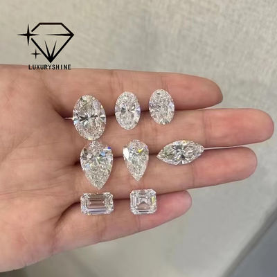 คุณภาพ LuxuryShine VVS-VS Asscher Shape Lab เพชรเติบโต 0.1-10CT D-F สีเพชรสีขาว พร้อมประกาศนียบัตร IGI หินตัด 3EX โรงงาน