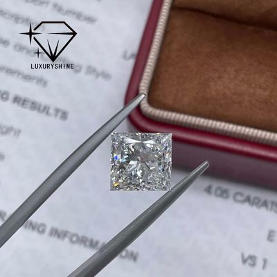 คุณภาพ LuxuryShine Princess Cut Lab เพชรเจริญ D-F สี VVS-VS พร้อมประกาศนียบัตร IGI เพชรเจริญตัดงานแต่ง Wholesale โรงงาน