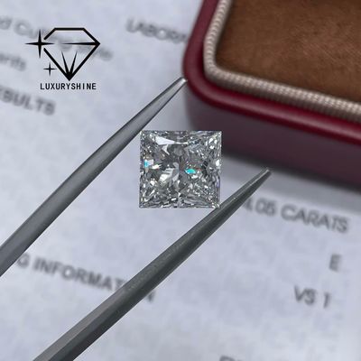คุณภาพ LuxuryShine Princess Cut Lab เพชรเจริญ D-F สี VVS-VS พร้อมประกาศนียบัตร IGI เพชรเจริญตัดงานแต่ง Wholesale โรงงาน