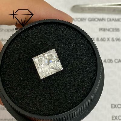 คุณภาพ LuxuryShine Princess Cut Lab เพชรเจริญ D-F สี VVS-VS พร้อมประกาศนียบัตร IGI เพชรเจริญตัดงานแต่ง Wholesale โรงงาน