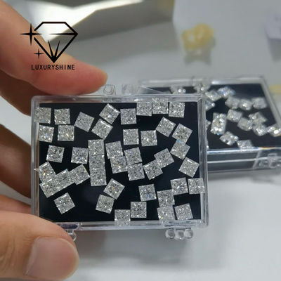 คุณภาพ LuxuryShine Princess Cut Lab เพชรเจริญ D-F สี VVS-VS พร้อมประกาศนียบัตร IGI เพชรเจริญตัดงานแต่ง Wholesale โรงงาน