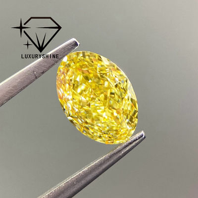 คุณภาพ LuxuryShine VVS-VS เพชรแล็บสีแฟนซีเยลโลว์/ไลท์เยลโลว์/แฟนซีอินเทนส์/วิivid เยลโลว์ 1 กะรัต 2 กะรัต 3 กะรัต 4 กะรัต 5 กะรัต ทรง Oval Excellent Cut พร้อมใบรับรองและเครื่องประดับสั่งทำพิเศษ โรงงาน
