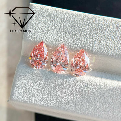 คุณภาพ LuxuryShine เพชรหลุดแล็บทรงลูกแพรสีชมพูแฟนซี 1-15 กะรัต VVS-VS & เครื่องประดับงานแต่งงาน & เครื่องประดับสั่งทำพิเศษ ﻿ โรงงาน