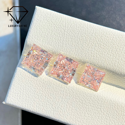 LuxuryShine 1-10CT เจ้าหญิง﻿ รูปแบบ แฟนซี สีชมพู แล็บ โกรว์น ไดมอนด์ VVS-VS เพชรหลวม เครื่องประดับสั่งทำพิเศษ พร้อมใบรับรอง IGI