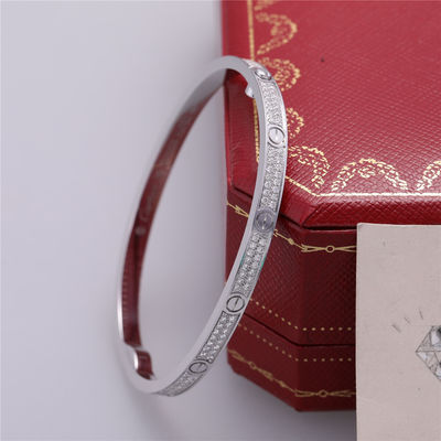 คุณภาพ N6710817 Love Bracelet Small Model Pavé ทองคำขาว เพชร โรงงาน