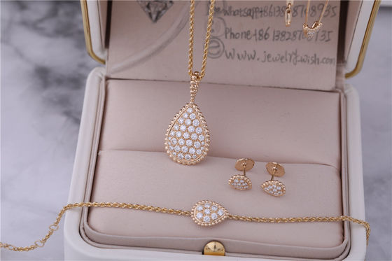 คุณภาพ ทองแท้ หรูหรา ไฮ จิวเวลรี่ งู Boheme สร้อยข้อมือ S Motif With Pave Diamonds Ref JBT00365M โรงงาน