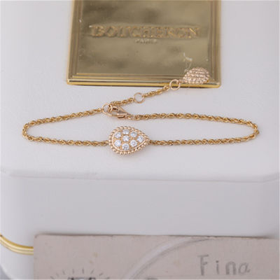 คุณภาพ ทองแท้ หรูหรา ไฮ จิวเวลรี่ งู Boheme สร้อยข้อมือ S Motif With Pave Diamonds Ref JBT00365M โรงงาน