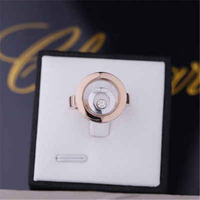 คุณภาพ Chopard Happy Spirit Ring ทองคำขาว 18k Rose Gold พร้อมเพชร โรงงาน