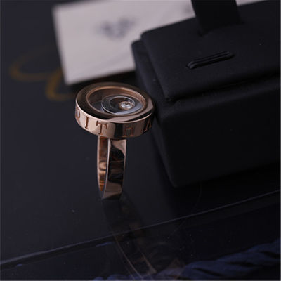 คุณภาพ Chopard Happy Spirit Ring ทองคำขาว 18k Rose Gold พร้อมเพชร โรงงาน