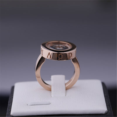 คุณภาพ Chopard Happy Spirit Ring ทองคำขาว 18k Rose Gold พร้อมเพชร โรงงาน