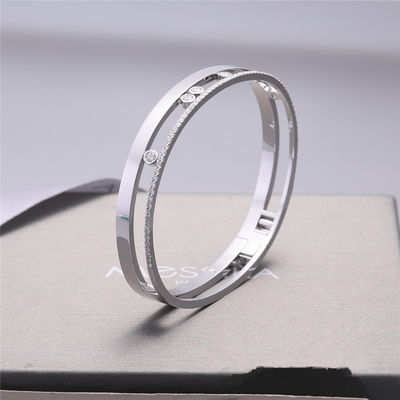 คุณภาพ Luxury Jewelry Move Romane กำไลข้อมือทองคำขาวเพชรสร้อยข้อมือเครื่องประดับสำหรับผู้หญิง โรงงาน