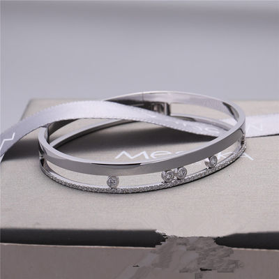 คุณภาพ Luxury Jewelry Move Romane กำไลข้อมือทองคำขาวเพชรสร้อยข้อมือเครื่องประดับสำหรับผู้หญิง โรงงาน