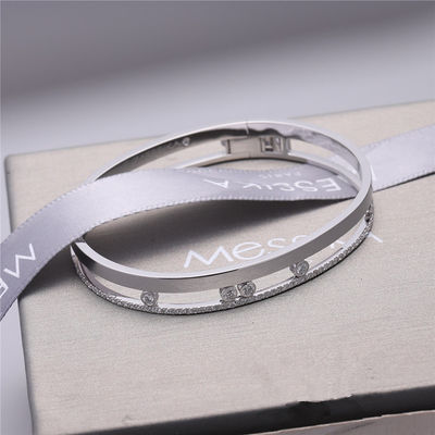 คุณภาพ Luxury Jewelry Move Romane กำไลข้อมือทองคำขาวเพชรสร้อยข้อมือเครื่องประดับสำหรับผู้หญิง โรงงาน